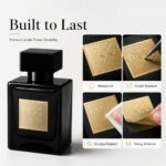 Perfume Labels Custom Embossed Matte Gold Perfume Bottle Adhesive Label Stickers