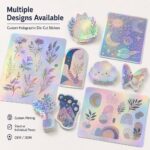 Crafts Sticker Custom Holographic Laser Irregular Die Cut Self Adhesive Stickers For Brand Promotion Craft Gift Packaging Water Bottle Decor Merchandise Labeling