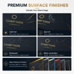 Card&Envelope Custom Gold Foil Embossed UV Printed Business Cards For Corporate Brand Office Envelope Matching Business Stationery