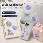 Crafts Sticker Custom Holographic Laser Irregular Die Cut Self Adhesive Stickers For Brand Promotion Craft Gift Packaging Water Bottle Decor Merchandise Labeling