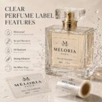 Perfume Labels Custom Clear Transparent Self-Adhesive Stickers for Perfume Bottles