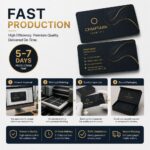 Card&Envelope Custom Gold Foil Embossed UV Printed Business Cards For Corporate Brand Office Envelope Matching Business Stationery