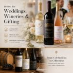 Wine Bottle Labels Luxury Textured Gold Foil Embossed Self Adhesive Labels For Wedding Birthday Vineyard Gift Wine Champagne Liquor Bottle Packaging