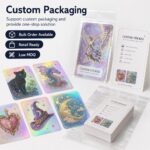 Crafts Sticker Custom Holographic Laser Irregular Die Cut Self Adhesive Stickers For Brand Promotion Craft Gift Packaging Water Bottle Decor Merchandise Labeling