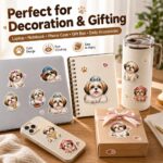 Crafts Sticker Custom Cartoon Irregular Die Cut Self Adhesive Stickers For Craft Scrapbook Gift Decor Stationery Journal Packaging