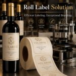 Wine Bottle Labels Luxury Custom Textured Paper Gold Foil Embossed Self-Adhesive Wine Bottle Labels