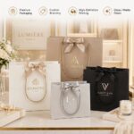 Transfer Sticker/Label Custom Gold Foil UV Transfer Stickers For Gift Boutique Cosmetic Jewelry Retail Paper Bag Luxury Packaging Logo Labeling