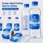 Food Label/Sticker Custom Double Sided Printing Self Adhesive Labels For Mineral Water Drinking Beverage Plastic Bottle Packaging