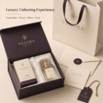 E-Commerce/ Paper Packaging Custom Gold Foil Embossed Round Seal Stickers For Perfume Fragrance Ecommerce Gift Box Tissue Paper Envelope Luxury Paper Packaging Brand Sealing Labeling