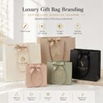 Transfer Sticker/Label Custom Gold Foil UV Transfer Stickers For Gift Boutique Cosmetic Jewelry Retail Paper Bag Luxury Packaging Logo Labeling