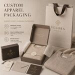 E-Commerce/ Paper Packaging Custom Gold Foil Embossed Self Adhesive Seal Stickers For Apparel Clothing Ecommerce Gift Box Tissue Paper Envelope Paper Packaging Brand Labeling