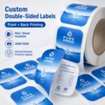 Food Label/Sticker Custom Double Sided Printing Self Adhesive Labels For Mineral Water Drinking Beverage Plastic Bottle Packaging