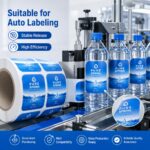 Food Label/Sticker Custom Double Sided Printing Self Adhesive Labels For Mineral Water Drinking Beverage Plastic Bottle Packaging