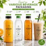 Food Label/Sticker Custom Clear PET Self Adhesive Labels For Cold Pressed Juice Fruit Drink Mineral Water Plastic Beverage Bottle Food Packaging